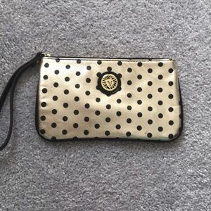 Anne Klein gold wristlet